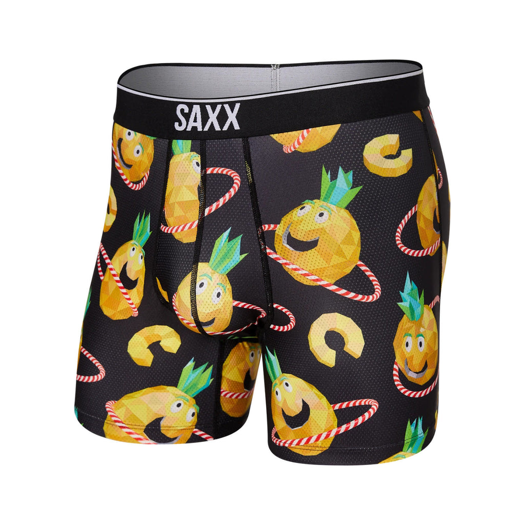 Saxx Volt Boxer Brief - Pineapple Hula Black