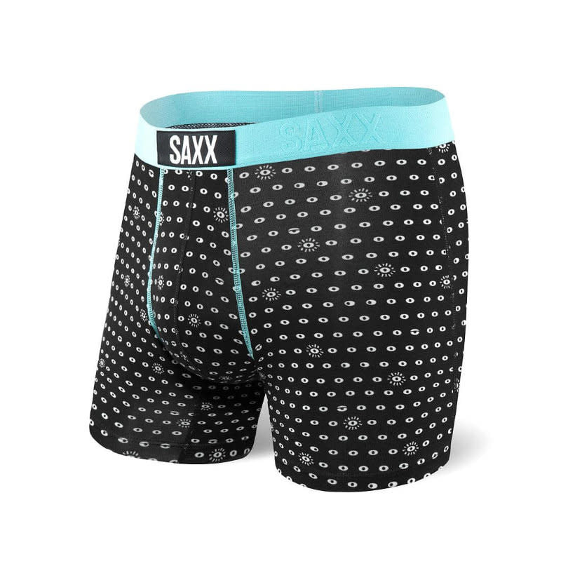 SAXX Vibe Super Soft Boxer Brief - Icu - Black - 1 - Underwear - Boxer Briefs