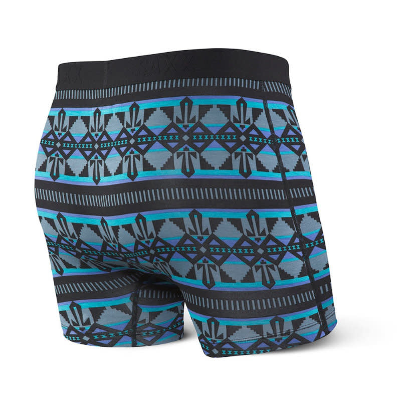 Saxx Vibe Boxer Brief - Trading Blanket Black