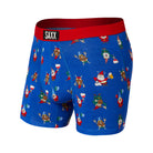 SAXX Vibe Super Soft Boxer Brief - Party Gnomes - Peak Blue - 1 - Underwear - Boxer Briefs