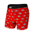 SAXX Vibe Super Soft Boxer Brief - Slow Lane - Red - 1 - Underwear - Boxer Briefs