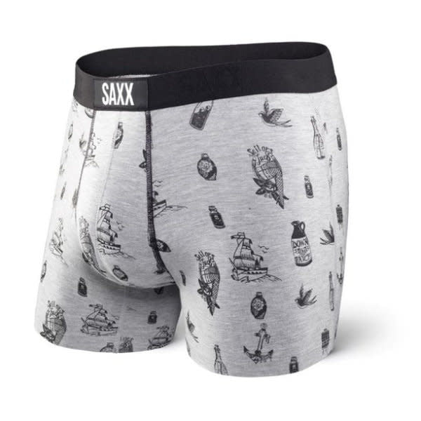 SAXX Vibe Super Soft Boxer Brief - Lucky Sailor - Heather - 1 - Underwear - Boxer Briefs