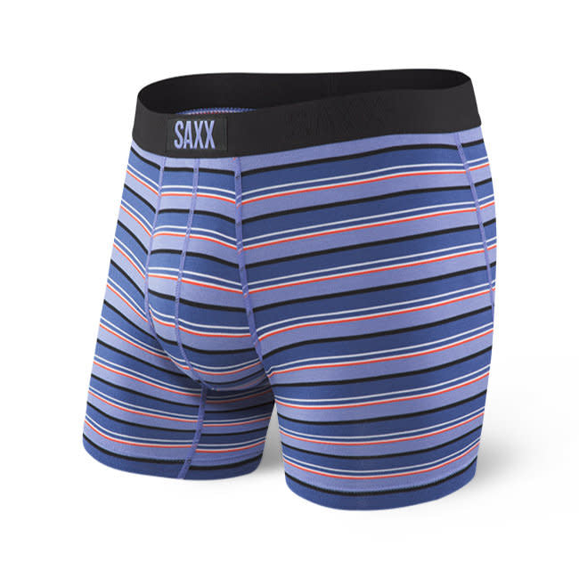Saxx Vibe Boxer Brief - Coast Stripe Purple