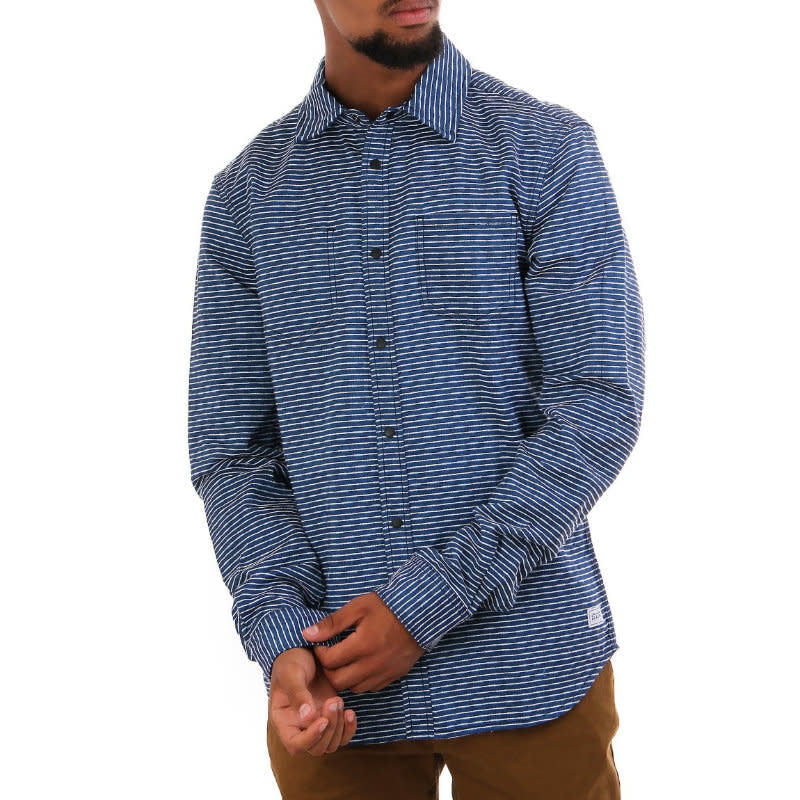 Scotch & Soda Blauw Stripe Shirt Blue