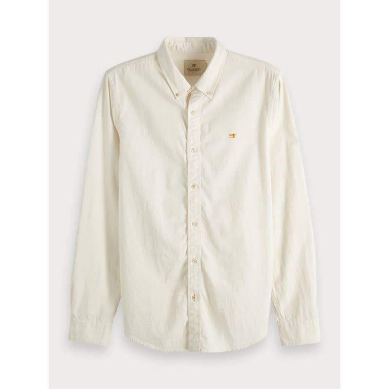 Scotch & Soda Classic Garment Dyed Shirt Beige