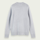 Scotch & Soda Knit Sweater With Rib Collar - Grey - 3 - Tops - Knit Sweaters