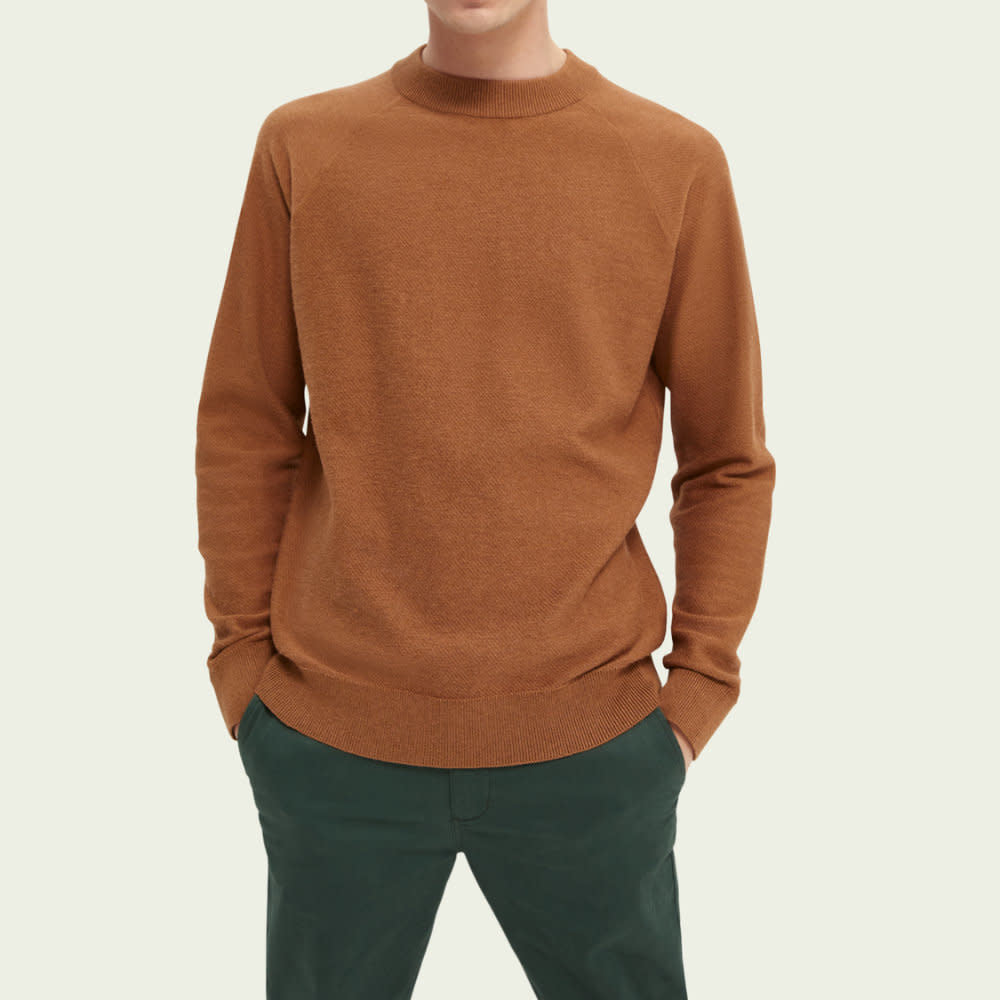 Scotch & Soda Raglan Knit Pullover Brown
