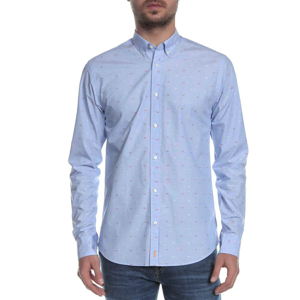 Scotch & Soda Regular Fit Fil-Coupe Shirt Light Blue