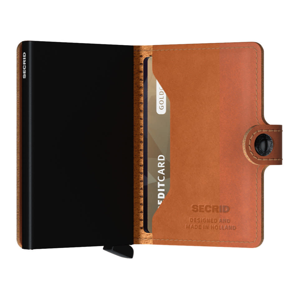 Secrid Miniwallet - Perforated Cognac