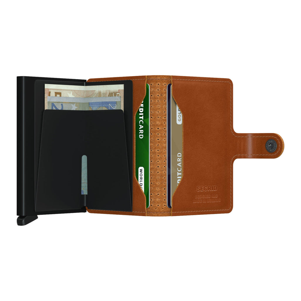 Secrid Miniwallet - Perforated Cognac