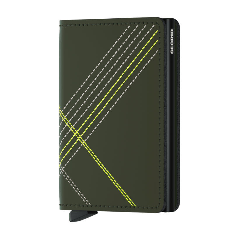 Secrid Slimwallet - Stitch Linea Lime