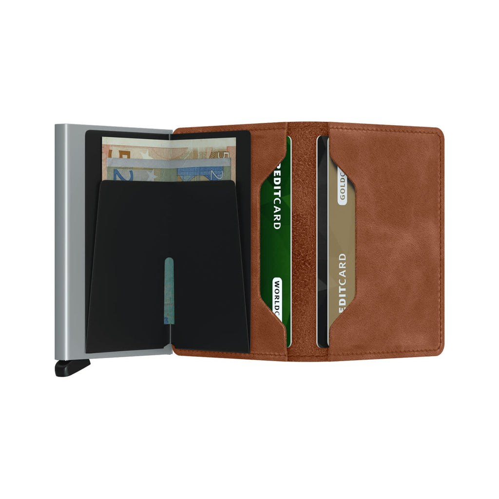 Secrid Slimwallet - Vintage Cognac/Silver