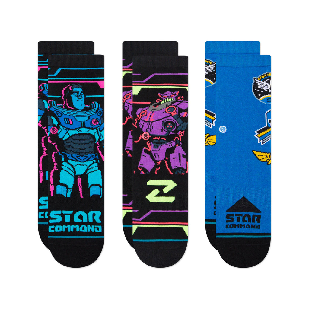 Stance 3-Pack Lightyear Youth Socks Black