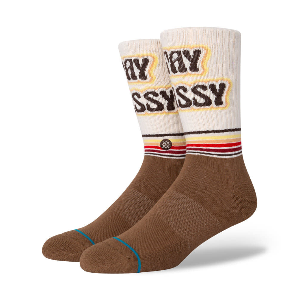 Stance Anchorman Unique New York Casual Socks Off White