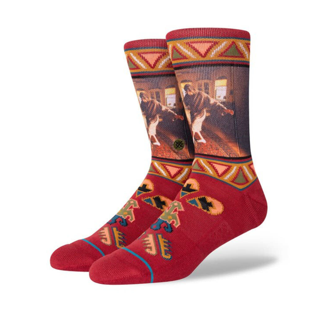 Stance Big Lebowski Really Tied Casual Socks Red