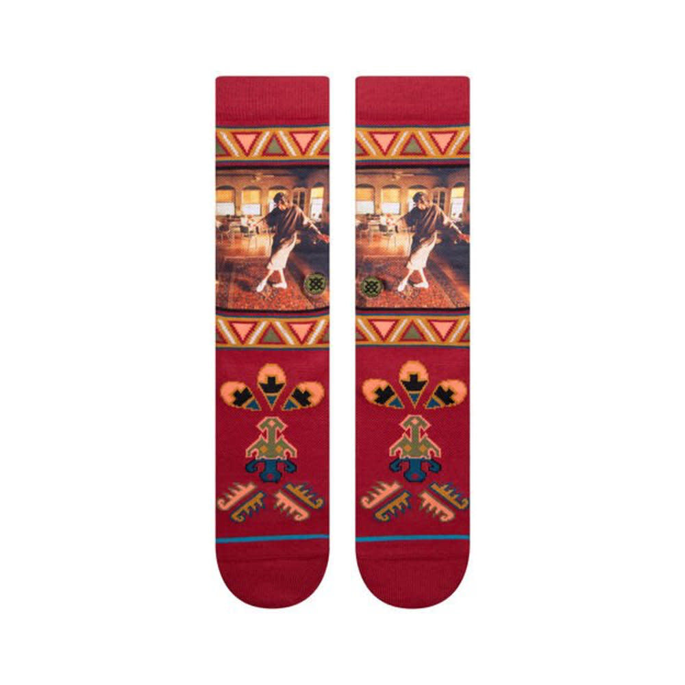 Stance Big Lebowski Really Tied Casual Socks Red