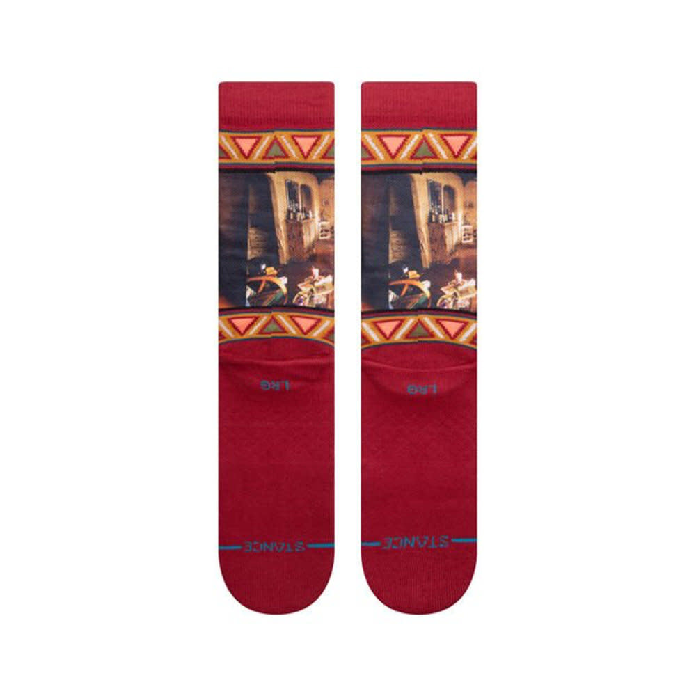 Stance Big Lebowski Really Tied Casual Socks Red
