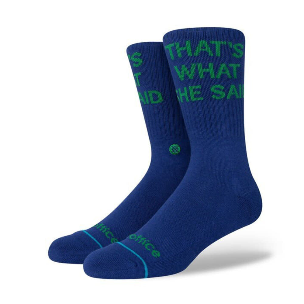 Stance The Office That'S What She Said Casual Socks Navy