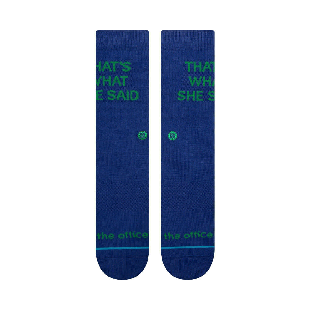 Stance The Office That'S What She Said Casual Socks Navy