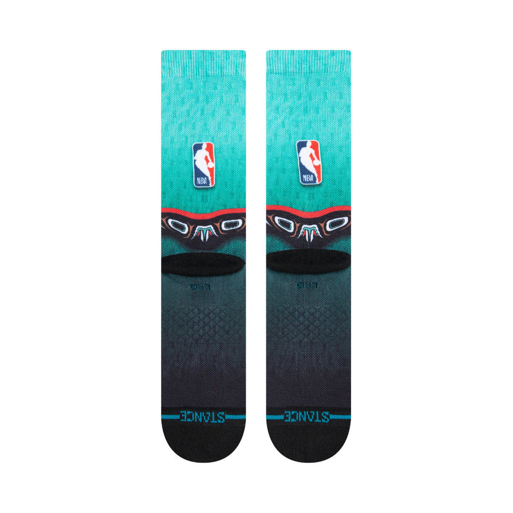 Stance Vancouver Grizzlies Fader Crew Socks Teal