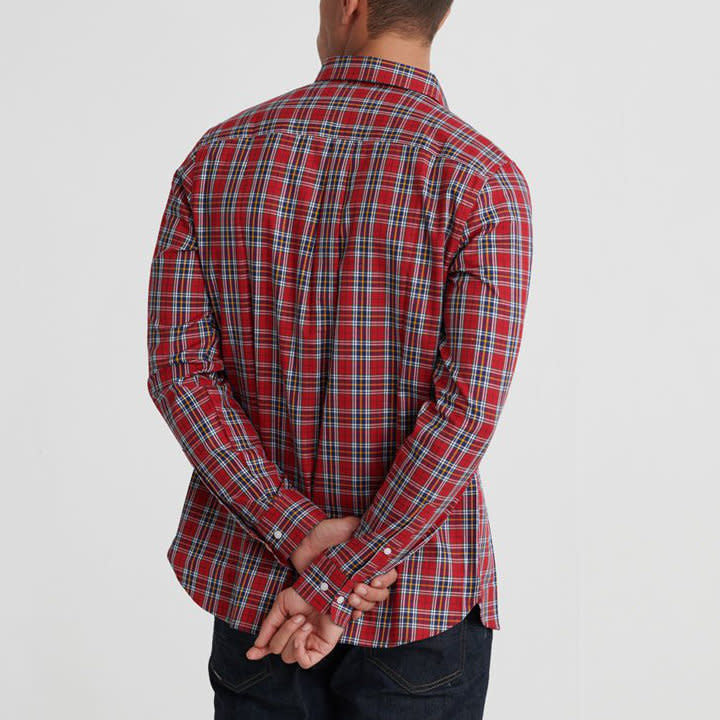 Superdry Classic London L/S Shirt Douglas Red