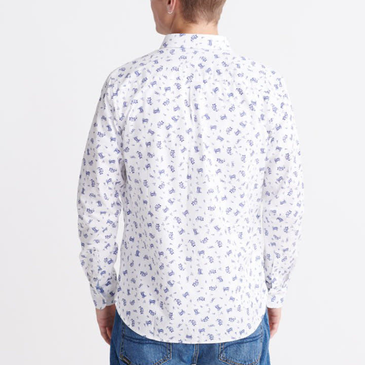 Superdry Classic Shoreditch L/S Shirt - Print Optic Paisley