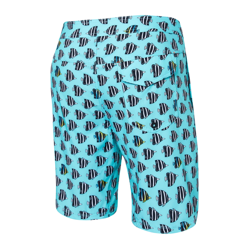 Saxx Betawave 19" Swim Shorts Midnight Tropics