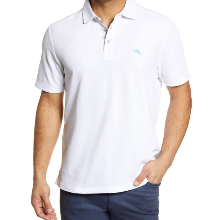 Tommy Bahama 5 O'Clock Floral Polo Bright White