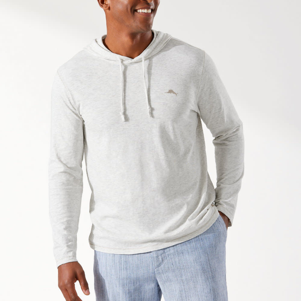 Tommy Bahama Bali Beach L/S Hoodie Oatmeal Heather