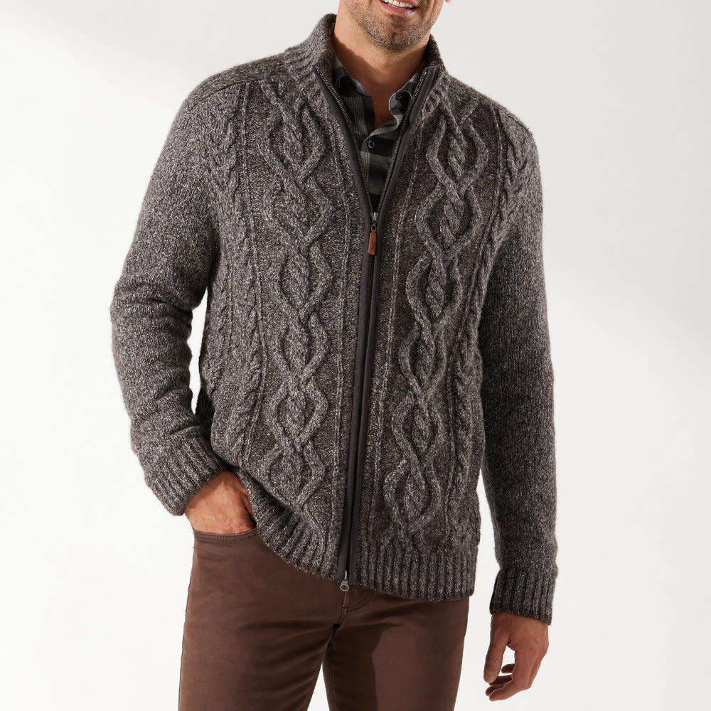 Tommy Bahama Cable Beach Full Zip Ash Grey