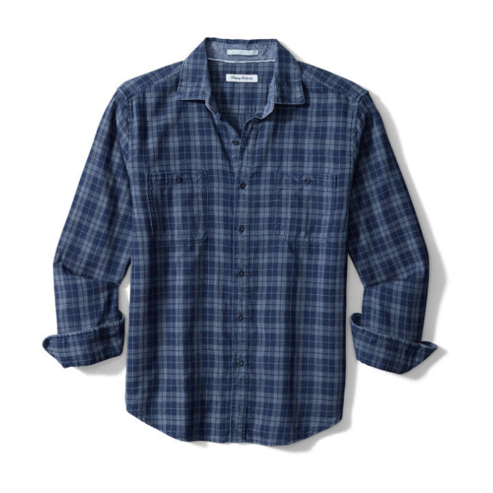 Tommy Bahama Double Indigo Shirt - Bering Blue - 1 - Tops - Shirts (Long Sleeve)