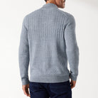 Tommy Bahama Sorentto Beach Button Mock Neck - Dockside Blue - 2 - Tops - Knit Sweaters