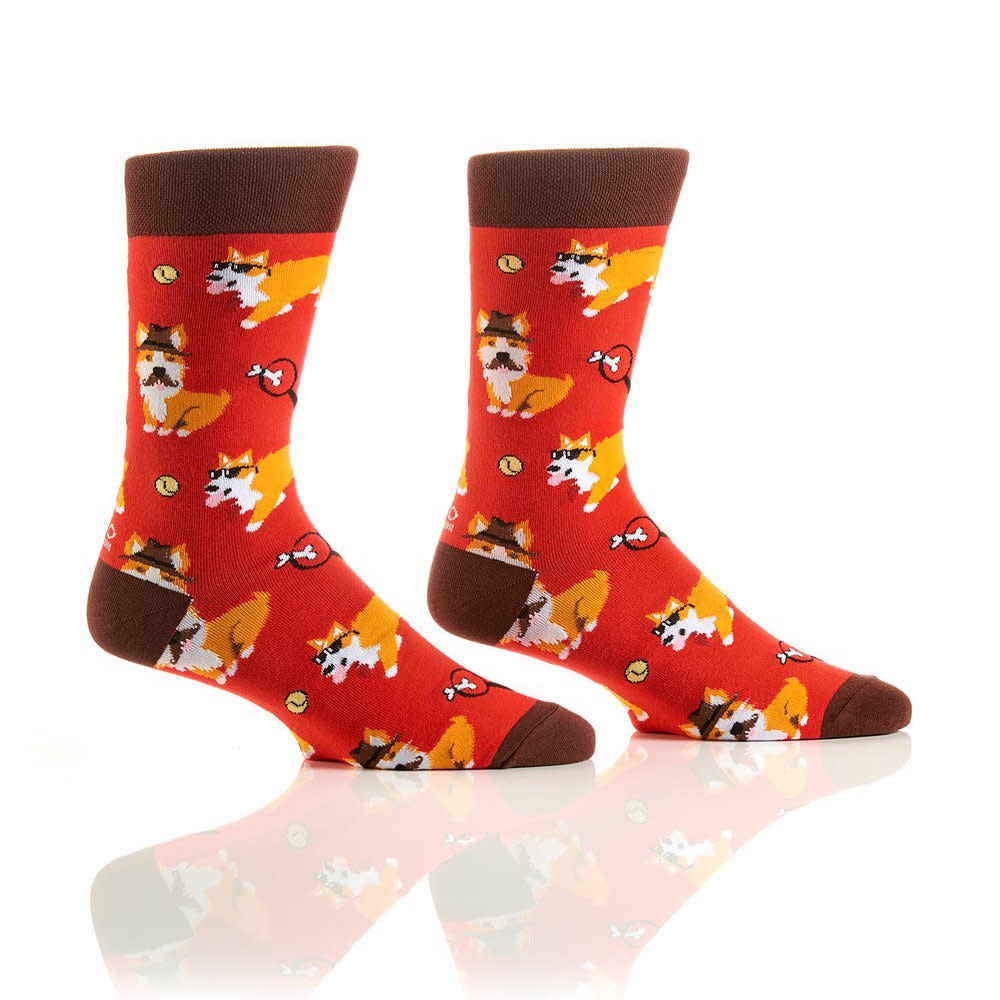 Yo Sox Incorgnito Crew Socks Red