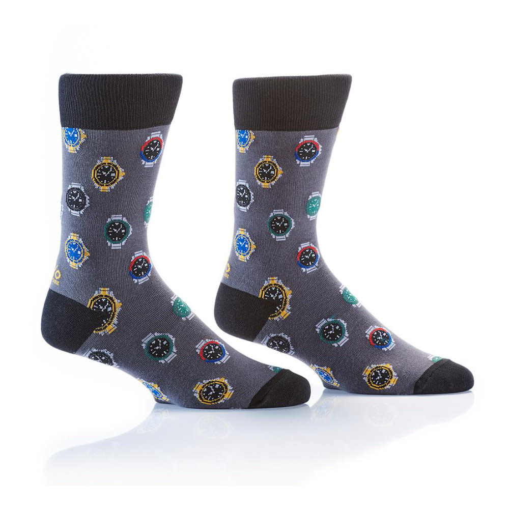 Yo Sox Rolex Crew Socks Grey